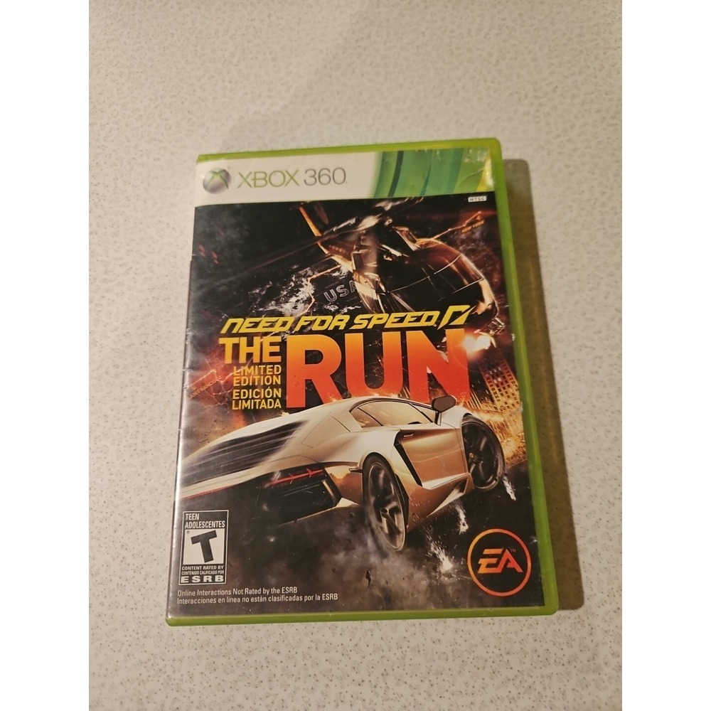 Need for Speed: The Run -- Limited Edition (Microsoft Xbox 360, 2011) No Manual